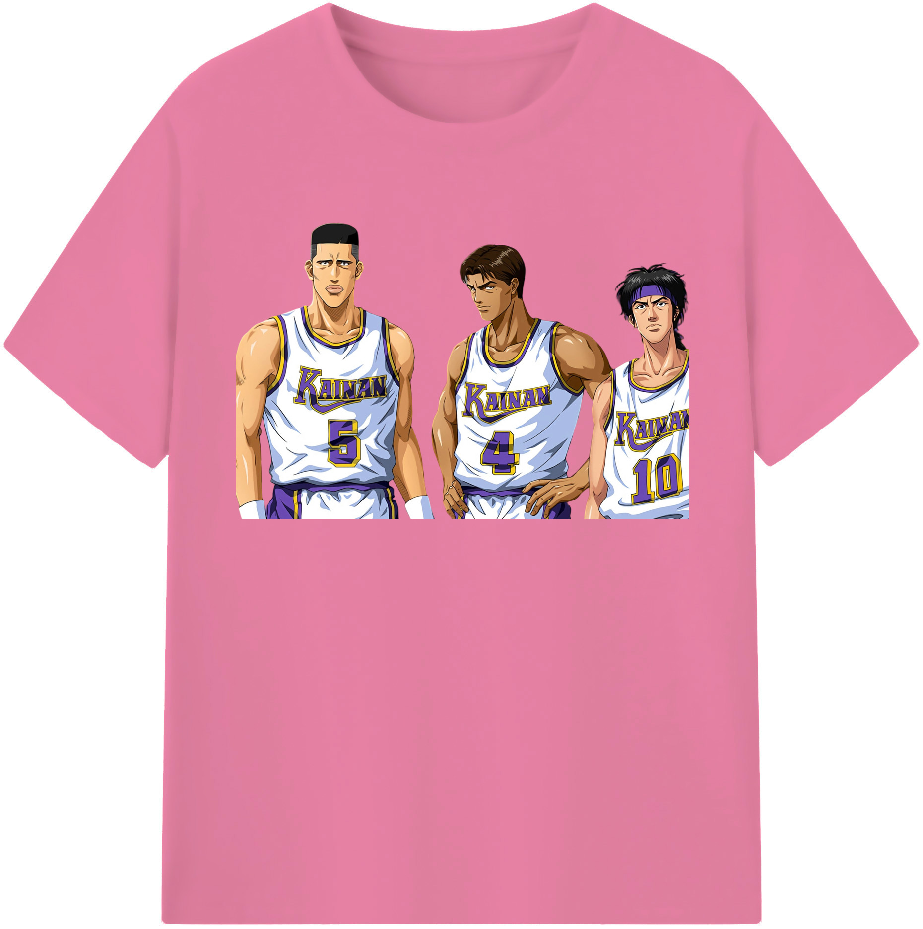 SLAM DUNK／スラムダンク 綿100％半袖Tシャツ（フロントプリント）